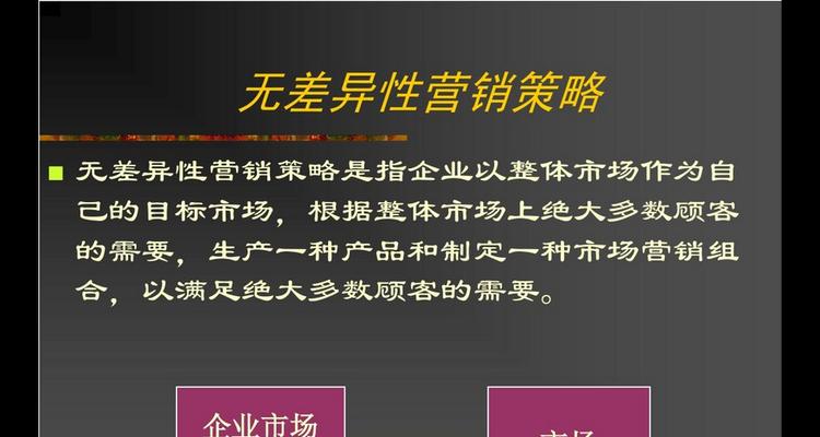 深入了解产品策略的不同类型（探索产品策略中的关键要素和策略类型）